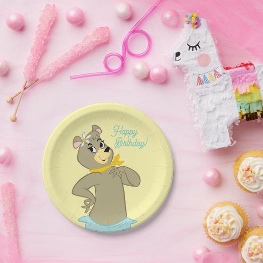 Cindy Bear Playful Pose Pappteller (Party)