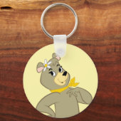 Cindy Bear Playful Pose Schlüsselanhänger (Rückseite)