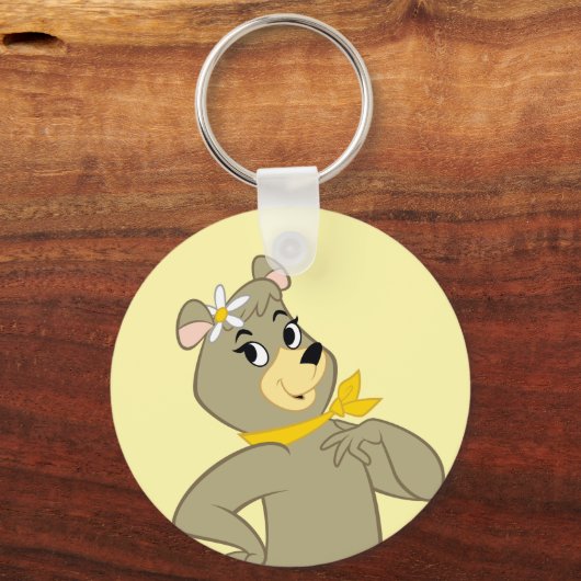 Cindy Bear Playful Pose Schlüsselanhänger (Rückseite)