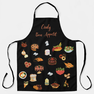 Cindy Bon Appetit Food Kitchen Koch Schürze