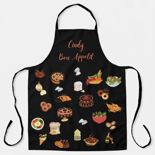 Cindy Bon Appetit Food Kitchen Koch Schürze (Vorderseite)