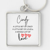 Cindy Colorful Liebe Schlüsselanhänger (Vorne)