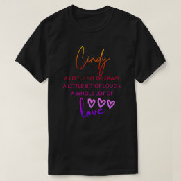 Cindy Colorful Liebe T-Shirt