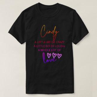 Cindy Colorful Liebe T-Shirt