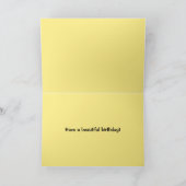 Cindy Happy Birthday Sonnenblumenfeld Karte (Innenseite)