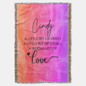 Cindy Liebe Decke (Vorderseite Vertikal)