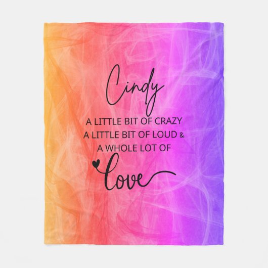 Cindy Liebe Fleecedecke (Vorderseite)