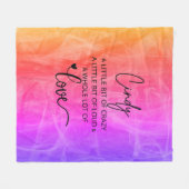 Cindy Liebe Fleecedecke (Vorderseite (Horizontal))