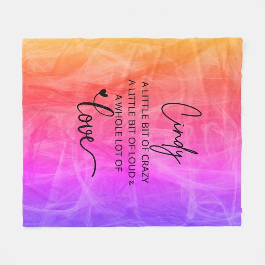 Cindy Liebe Fleecedecke (Vorderseite (Horizontal))