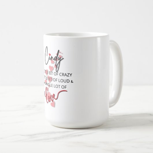 Cindy Liebe Kaffeetasse (VorderseiteRechts)