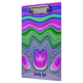 CINDY LOU ~ 3D! Rosa, Lila, grün, blau Klemmbrett (Links)