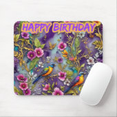 CINDY LOU ~ Birds Blume ~ Geburtstagsgrüße ~ Mousepad (Mit Mouse)