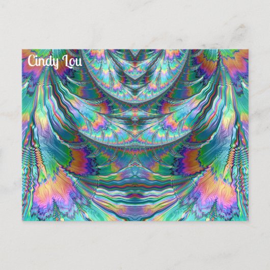 CINDY LOU ~ Oozing Pastors ~ 3D-Fraktal Design ~ Postkarte (Vorderseite)