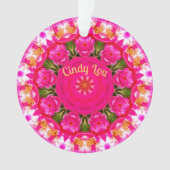 CINDY LOU ~ ROSE LOVER ~ 0rnalic ~ Acrylic ~ Ornament (Vorderseite)
