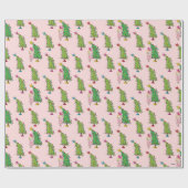 Cindy-Lou Who and Christmas Tree Pattern Geschenkpapier (Flach)