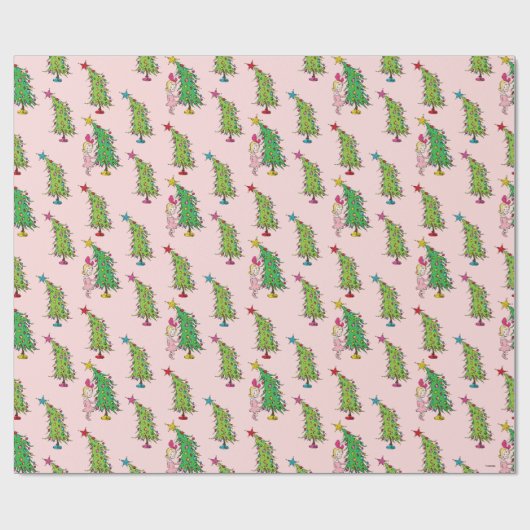 Cindy-Lou Who and Christmas Tree Pattern Geschenkpapier (Flach)
