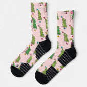 Cindy-Lou Who and Christmas Tree Pattern Socken (Links)