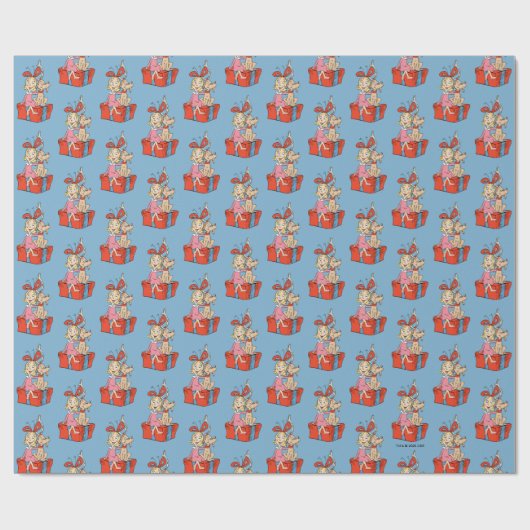 Cindy Lou Who and Max on a Present Geschenkpapier (Flach)