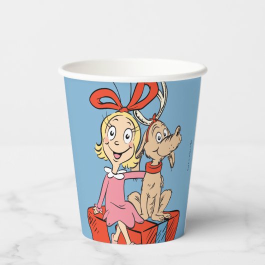 Cindy Lou Who and Max on a Present Pappbecher (Rückseite)