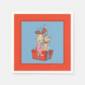 Cindy Lou Who and Max on a Present Serviette (Vorderseite)