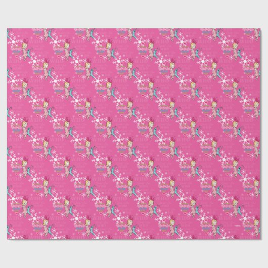 Cindy-Lou Who Good Pink Snowflake Muster Geschenkpapier (Flach)