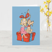 Cindy Lou Who und Max an einem Geschenk Karte (Gelbe Blume)