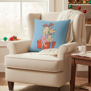 Cindy Lou Who und Max auf einem Geschenk Kissen