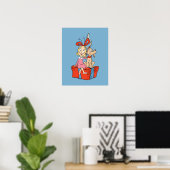 Cindy Lou Who und Max auf einem Geschenk Poster (Heimbüro)