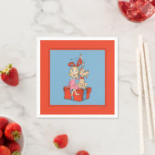 Cindy Lou Who und Max auf einem Geschenk Serviette (Beispiel)