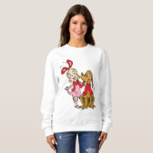 Cindy Lou Who und Max der Hund Sweatshirt (Vorne ganz)