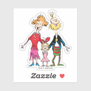 Cindy Lou Whos Familienporträt Aufkleber