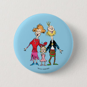 Cindy Lou Whos Familienporträt Button