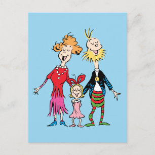 Cindy Lou Whos Familienporträt Postkarte