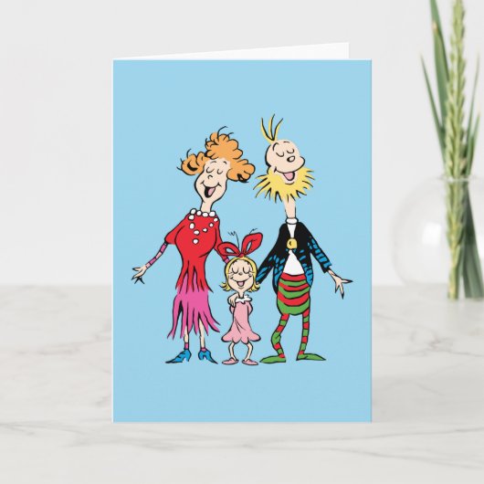 Cindy Lou Who's Family Portrait Karte (Vorderseite)
