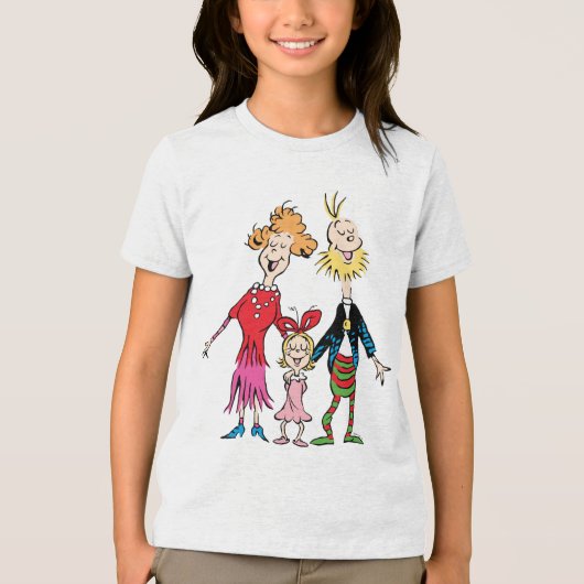 Cindy Lou Who's Family Portrait Tri-Blend Shirt (Vorderseite)