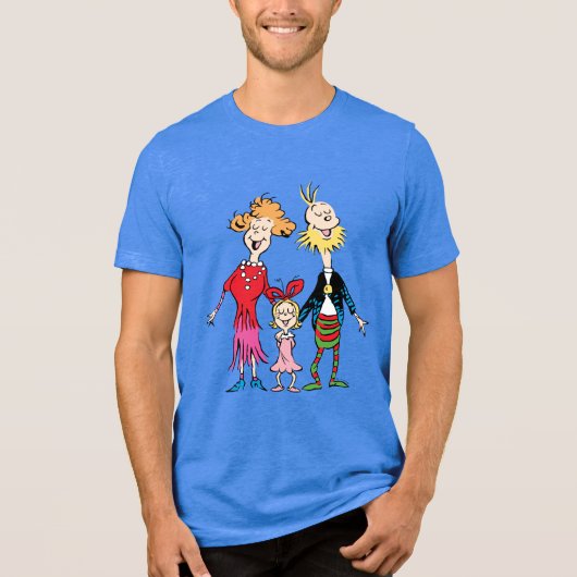 Cindy Lou Who's Family Portrait Tri-Blend Shirt (Vorderseite)