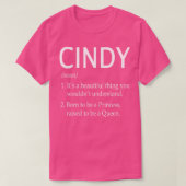 Cindy Name Gift 145 T-Shirt (Design vorne)
