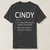 Cindy Name Gift 159 T-Shirt (Design vorne)