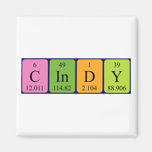 Cindy Periodenmagnet Magnet (Vorne)