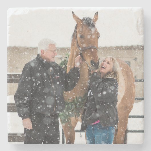 Cindy und irischer MarmorsteinUntersetzer - Steinuntersetzer (Vorderseite)