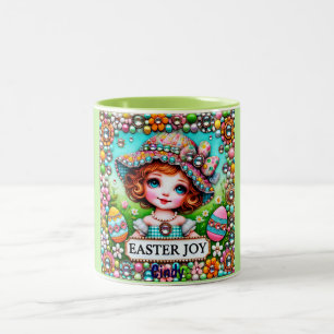 CINDY ~ VINTAGE MÄDCHEN~ Sehr süß Zweifarbige Tasse