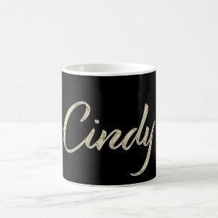Cindy white gold Handwriting Tasse Kaffeetasse