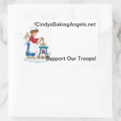 Cindy's Baking Angels Goodie Box Stickers! Rechteckiger Aufkleber (Tasche)