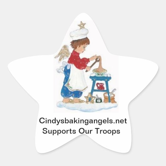 Cindy's Baking Angels Goodie Box Stickers! Stern-Aufkleber (Vorderseite)