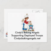 Cindy's Baking Angels Postkarte für die Truppen (Vorne/Hinten)