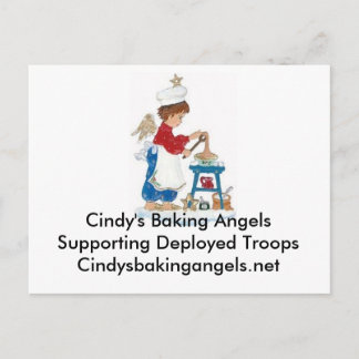 Cindy's Baking Angels Postkarte für die Truppen