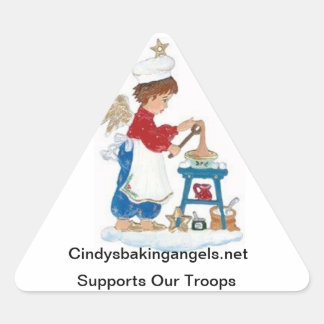 Cindy's Baking Angels Stickers! Dreieckiger Aufkleber