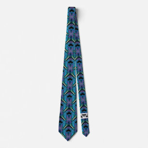 Cine Blue Vortex Neck Tie Krawatte