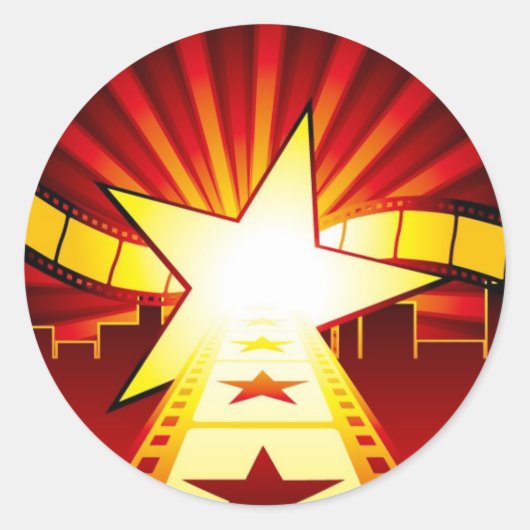 CINEMA7 RUNDER AUFKLEBER (Vorderseite)