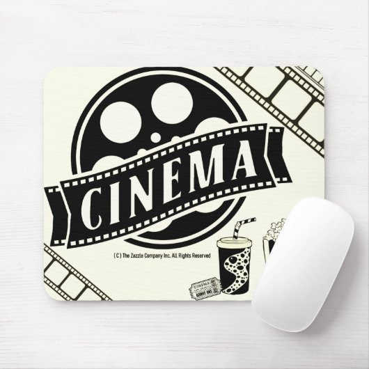 *CINEMA* Logo- und Grafikmousepad Mousepad (Mit Mouse)